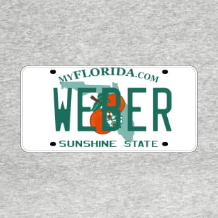 Florida Weber Grill License Plate T-Shirt